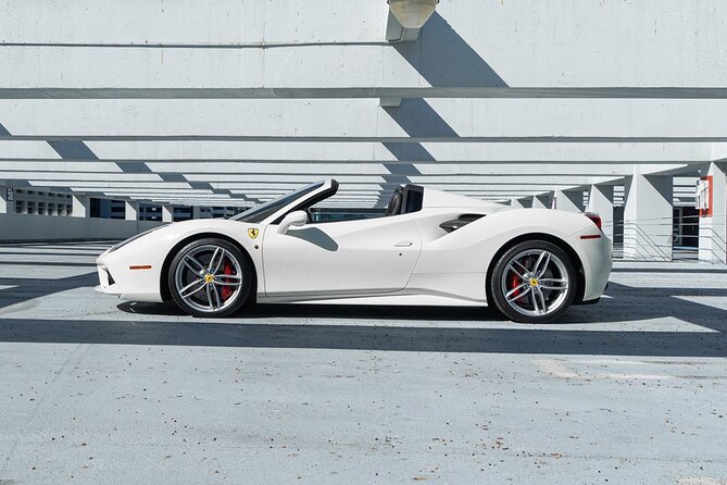 Ferrari 488 Spider - Supercar Driving Experience Tour in Miami, FL - Inclusions: Water, Fuel Charge, Insurance