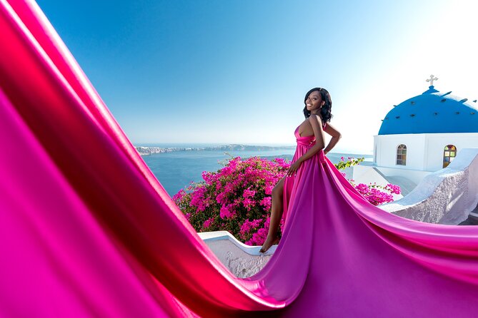Flying Dress Photoshoot in Santorini: Mr. President Package - Additional Information