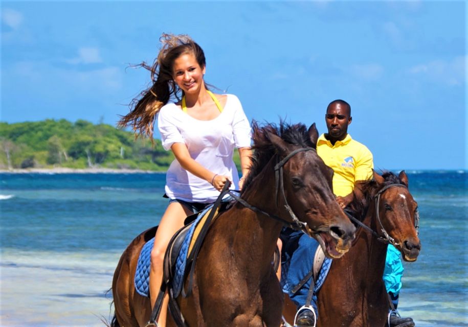 From Falmouth: Horseback Ride N Swim With Green Grotto Caves - Pricing and Location Details