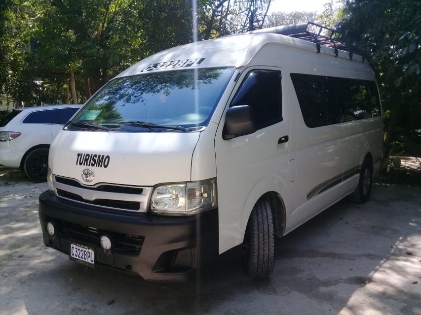 From Flores: Private Transportation to Río Dulce - Vehicle Features