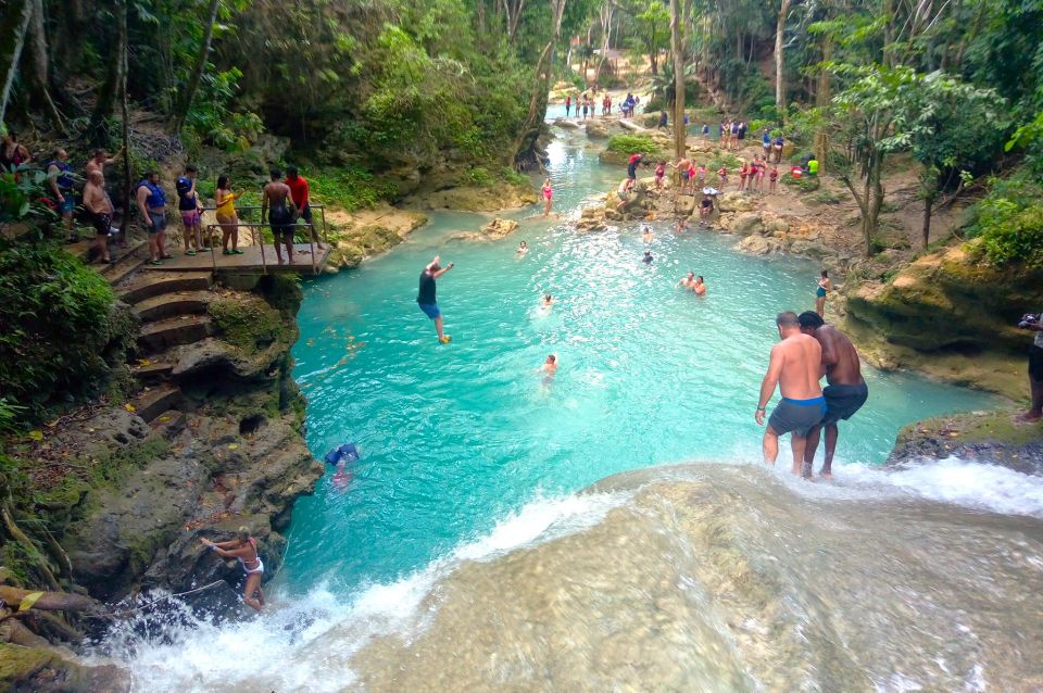 From Runaway Bay: Dunn's River Falls and Blue Hole Day Trip - Pickup and Transportation Details