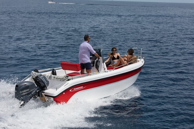 Full Day Boat Rental Without a License in Santorini - Boat Rental Pricing Information