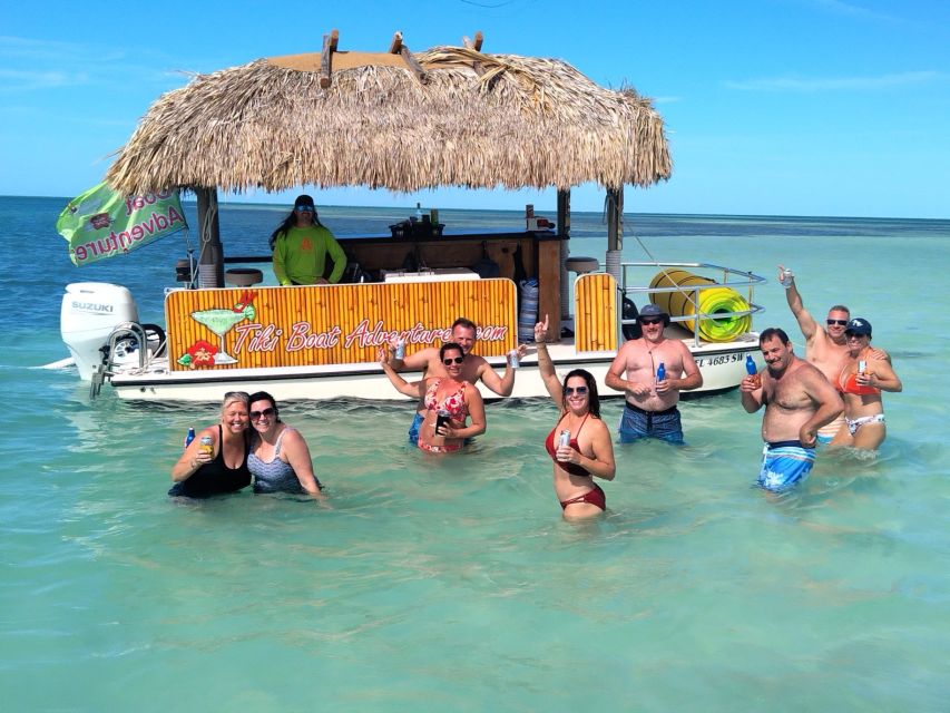 Key West: Private Tiki Bar Party Boat & Mini Sandbar - Full Description