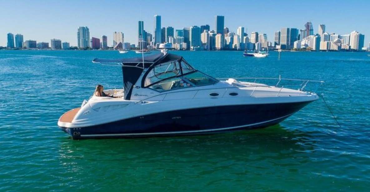 Miami: 37-Foot Sundancer Boat Rental - Full Description