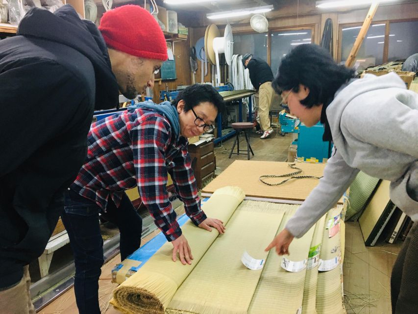 Miyazu: Tatami Workshop, Coaster Making, and Old House Visit - Coaster Making Process