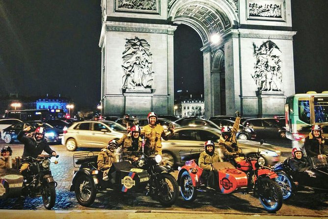 Paris Vintage Tour by Night on a Sidecar With Champagne - Engaging and Knowledgeable Tour Guides