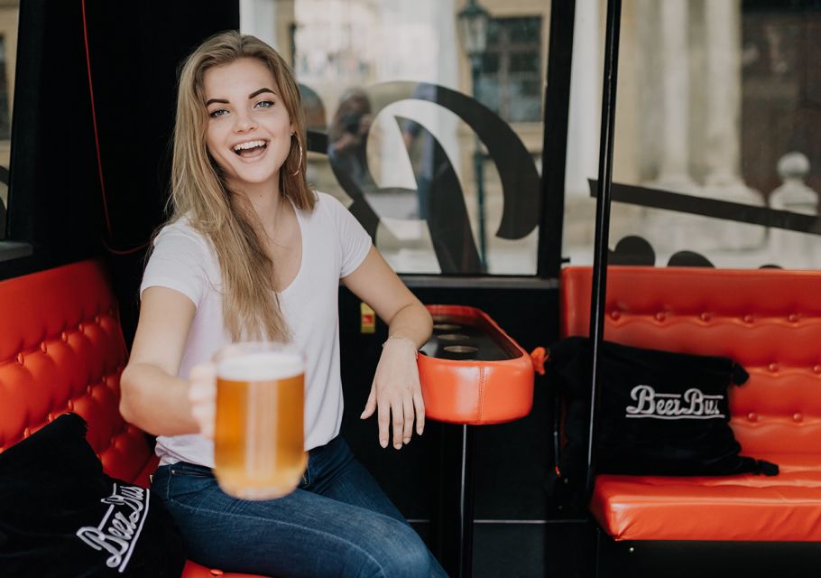 Prague: Airport Transfer Beer Party Bus With Unlimited Beer - Logistics and Meeting Point
