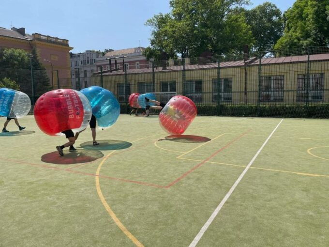 Prague: Bubbles Football - Zorb Football in Centrum - Location Instructions