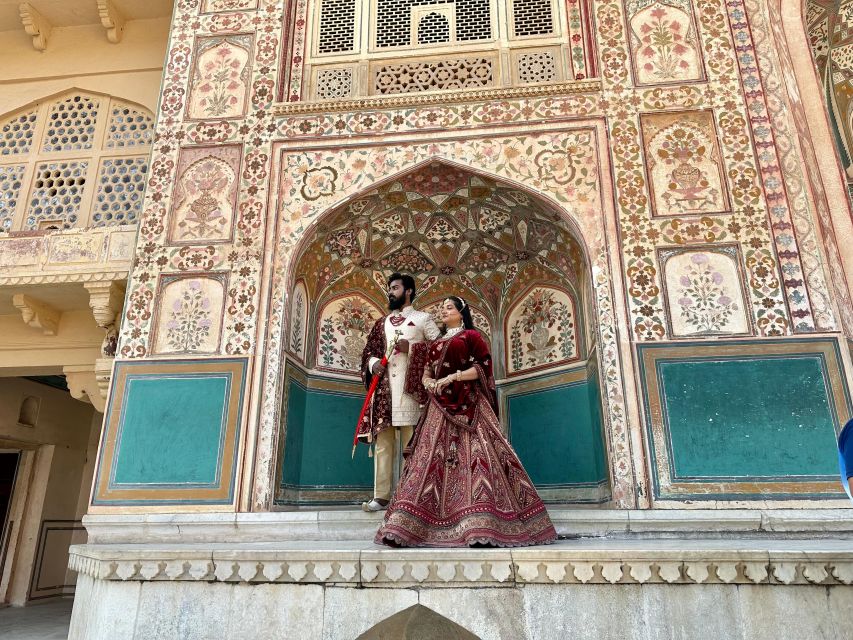 Regal Romance: Jaipur's Prewedding Enchantment - Colorful Patrika Gate