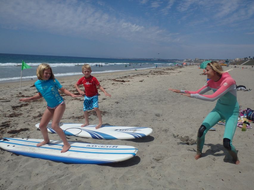 San Diego: Private Group Surf Lesson - Full Description