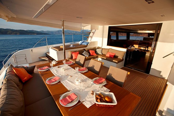 Santorini Luxury Catamaran Day Cruise With BBQ,Drinks,Transfer - Booking Assistance
