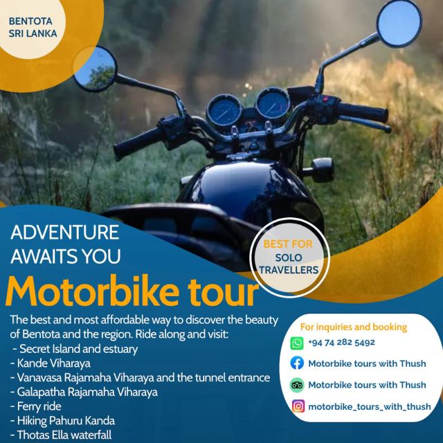 Sri Lanka/Bentota: Motorbike Sightseeing Tours - Assistance and Location Details