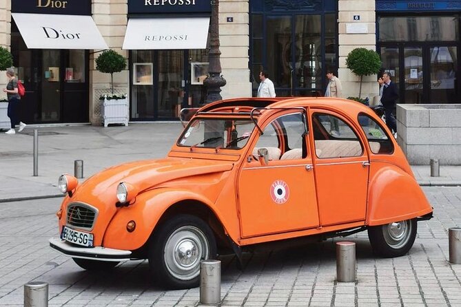 Vintage 2CV Adventure: 1-Hour Paris Highlights Tour - Pickup and Cancellation Policy