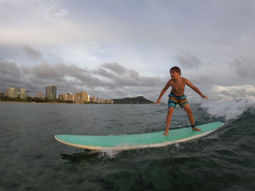 Waikiki: 2-Hour Private or Group Surfing Lesson for Kids - Inclusions