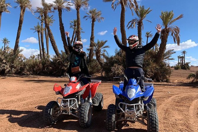 1 Day Quad Marrakech Palmeraie Desert Jbilet - Return to Marrakech