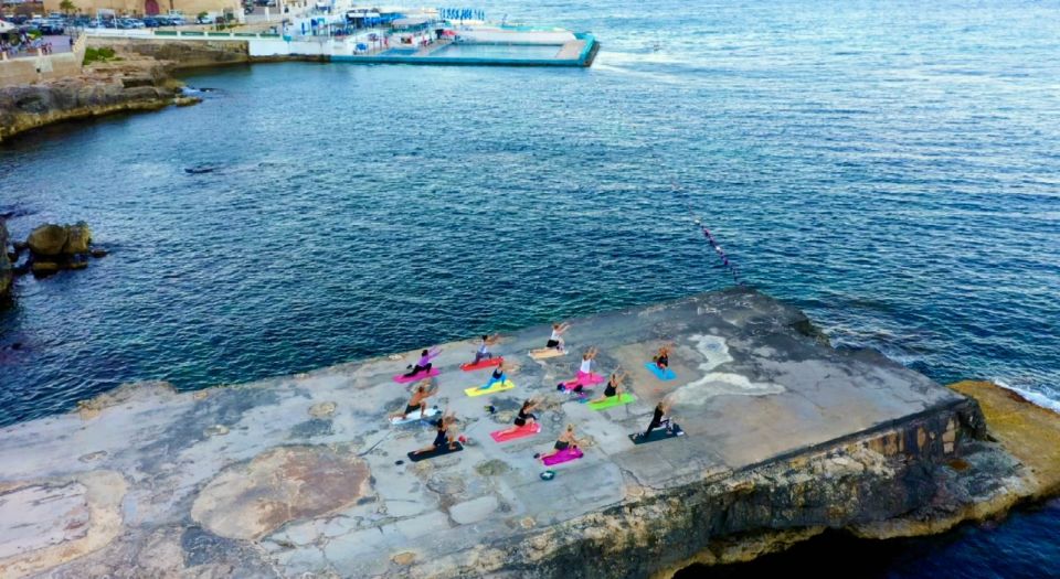 Beach Yoga Class and Swimming - Sliema - Location and Meeting Point