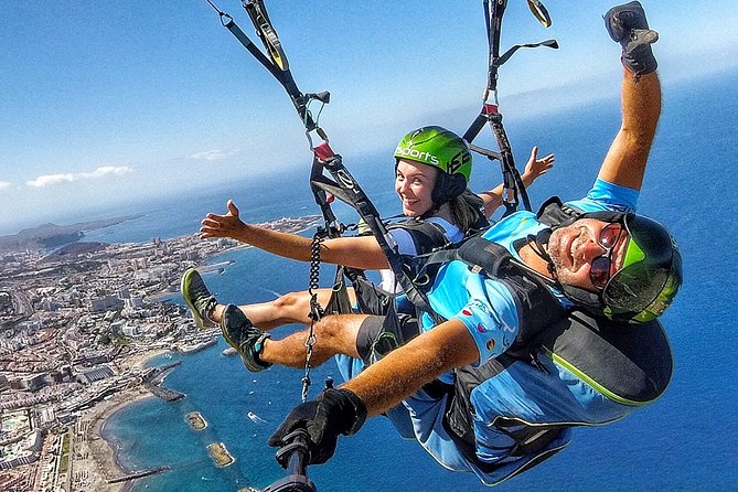 BRONZE Tandem Paragliding Flight in South Tenerife, Free Pick up - Booking Confirmation
