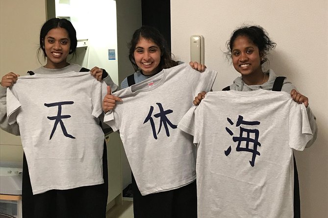 Calligraphy and Make Your Own Kanji T-Shirt in Kyoto - Experience Highlights