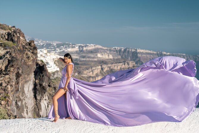 Flying Dress Photoshoot in Santorini: Express Package - Private Tour and Refund Policy