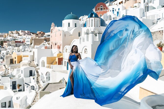 Flying Dress Photoshoot in Santorini: Mr. President Package - Directions
