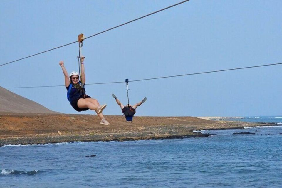 From Santa Maria: Sal Island Ziplining With Snacks & Drinks - Activity Description