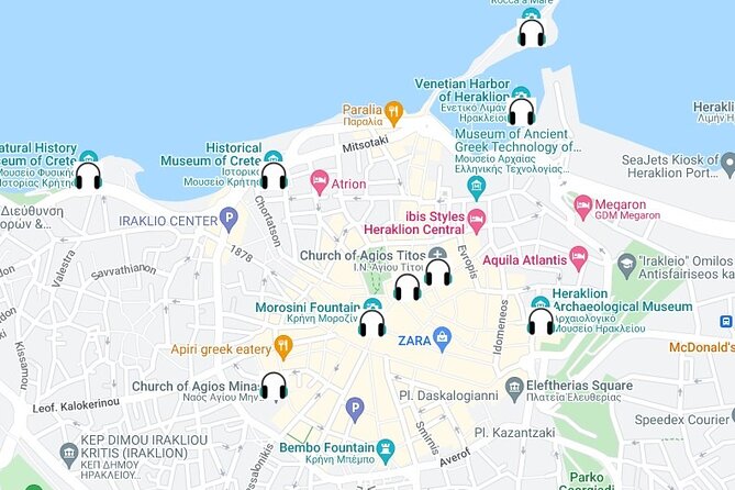 Heraklion Self-Guided Audio Tour - Directions