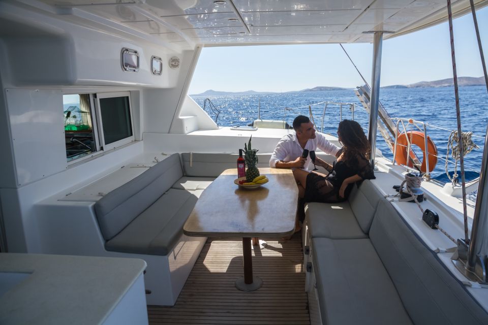 Mykonos: Private Catamaran Cruise W/ Food, Drinks & Transfer - Additional Information
