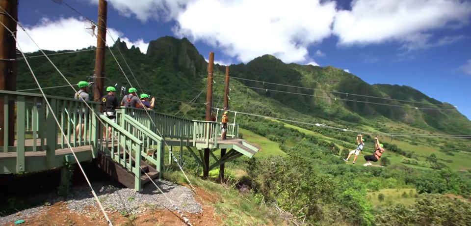 Oahu: Kualoa Jurassic Valley Zipline Tour - Hollywood Movie Scenery Viewing