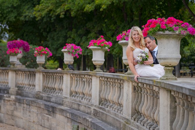 Paris Luxembourg Garden Wedding Vows Renewal Ceremony With Photo Shoot - Directions for Booking and Inquiries
