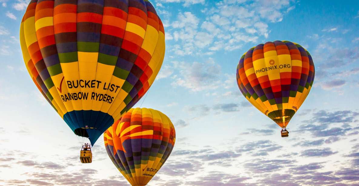 Phoenix: Hot Air Balloon Flight With Champagne - Booking Information