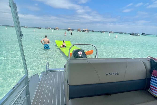 Private Crab Island Pontoon Charter With Inflatables - Reviews and Pricing