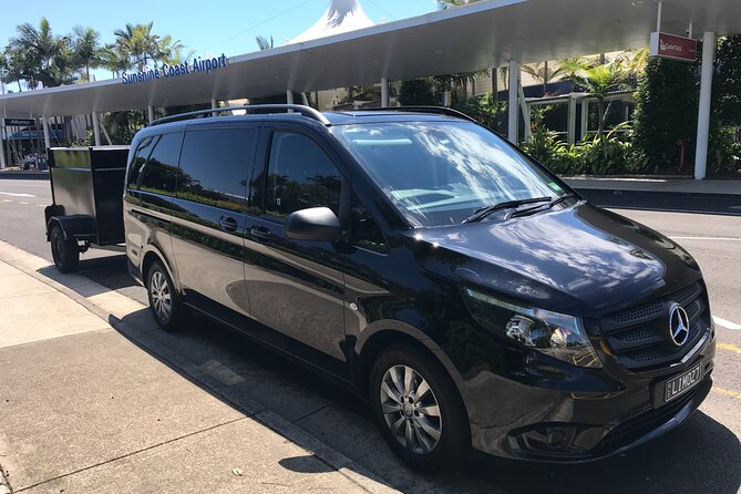 Private Transfer From Sunshine Coast Airport to Noosa 7 Seater Luggage Trailer - Common questions
