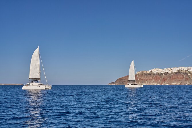 Santorini Oia: Luxury Day Catamaran Cruise With Bbq/Drinks - Media and Customer Support