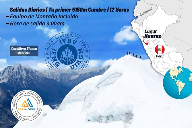 Summiting Nevado Mateo Day Trip Cordillera Blanca 5,150m - Booking Process and Pricing Information