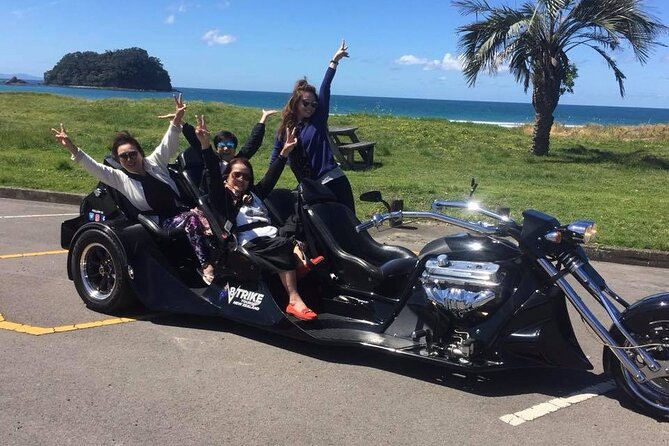 TAURANGA SHORE EXCURSION: V8 TRIKE - 1.5 Hour City Sites - Common questions