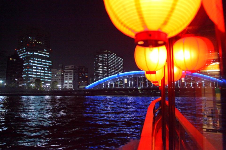 Tokyo Bay: Traditional Japanese Yakatabune Dinner Cruise - Scenic Beauty at Night