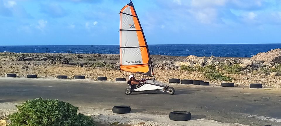 Blokart Landsailing on the Shores of the Caribbean Bonaire - Location and Directions on Bonaire
