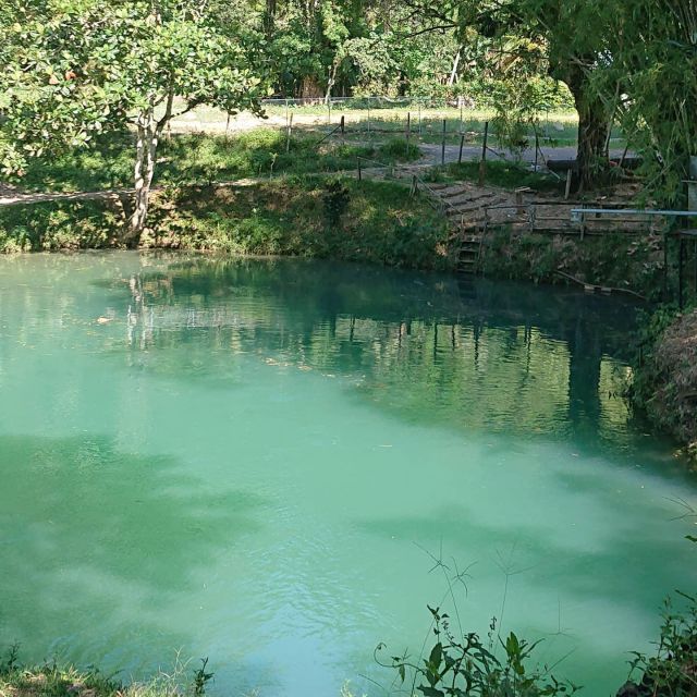 Blue Hole and Bamboo Rafting Private Tour - Free Cancellation Policy