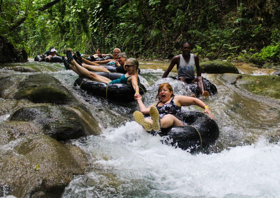 Blue Hole, Secret Falls, River Tubing and Dunn's River Falls - Live Tour Guide Service