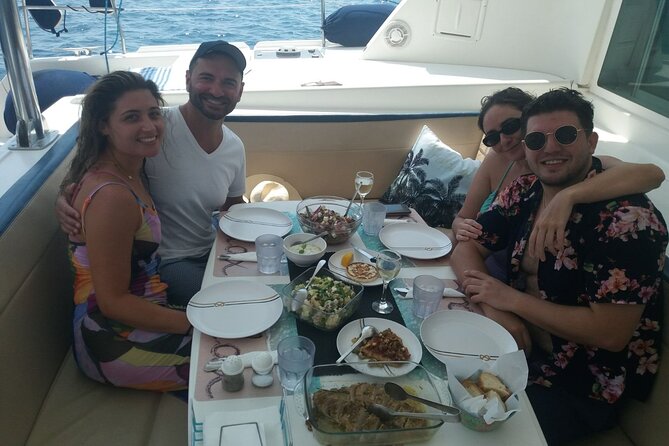 Catamaran Semi Private Cruise Paros Antiparos Includes Food and Drinks - All-Inclusive Package