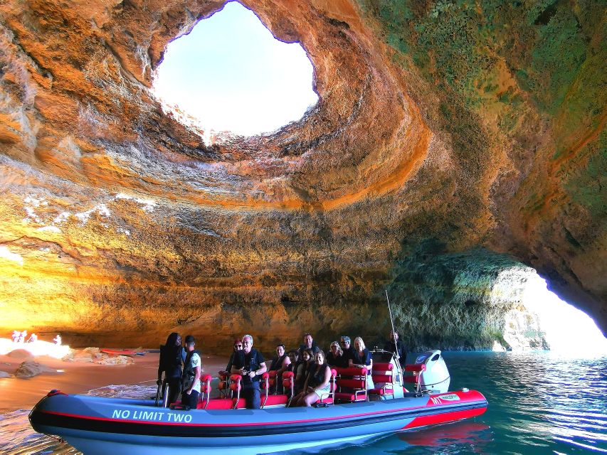 From Albufeira: Benagil Caves and Dolphins Guided Boat Tour - Tour Duration and Languages