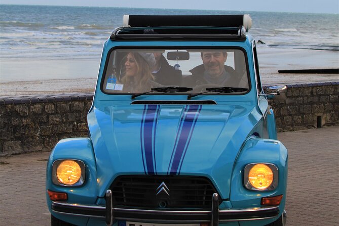 Guided Tour in an Old Convertible Car on the Côte De Nacre - Visual Content Showcase