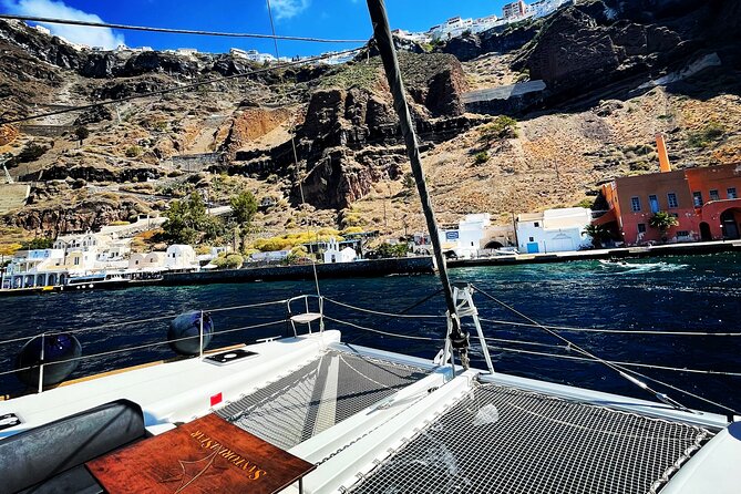 Half Day Premium Catamaran Cruise in Santorini Including Oia - Common questions