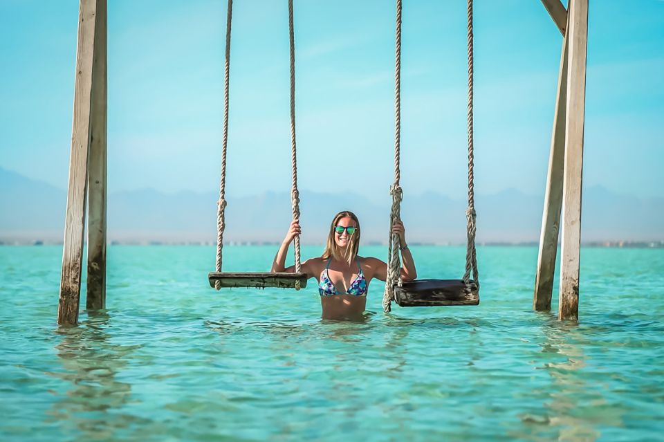 Hurghada: Speedboat Tour to Orange Bay and Magawish Island - Free Cancellation Policy