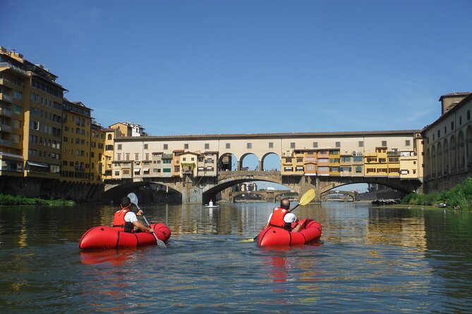 Kayak on the Arno River in Florence Under the Arches of the Old Bridge - Common questions