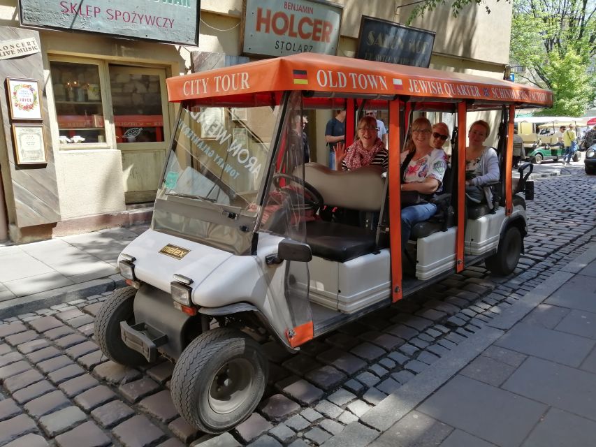 Krakow: Jewish Quarter and Schindler Factory by Golf Car - Common questions