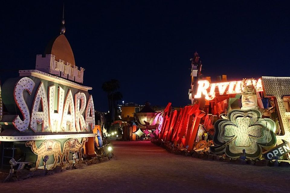 Las Vegas: Night Helicopter Flight and Neon Museum Tour - Night Helicopter Flight