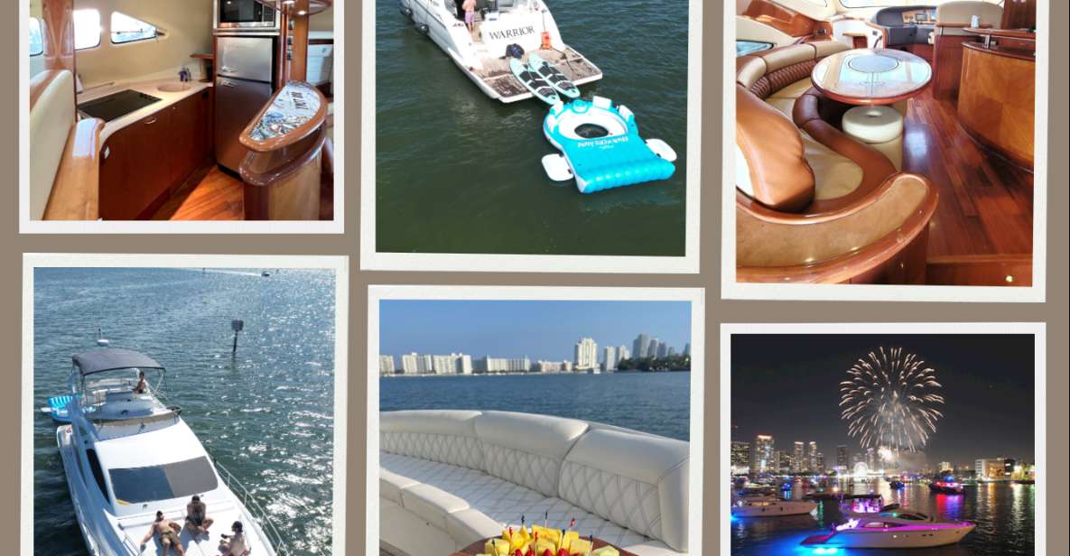 Miami Yacht Rental With Jetski, Paddleboards, Inflatables - Common questions