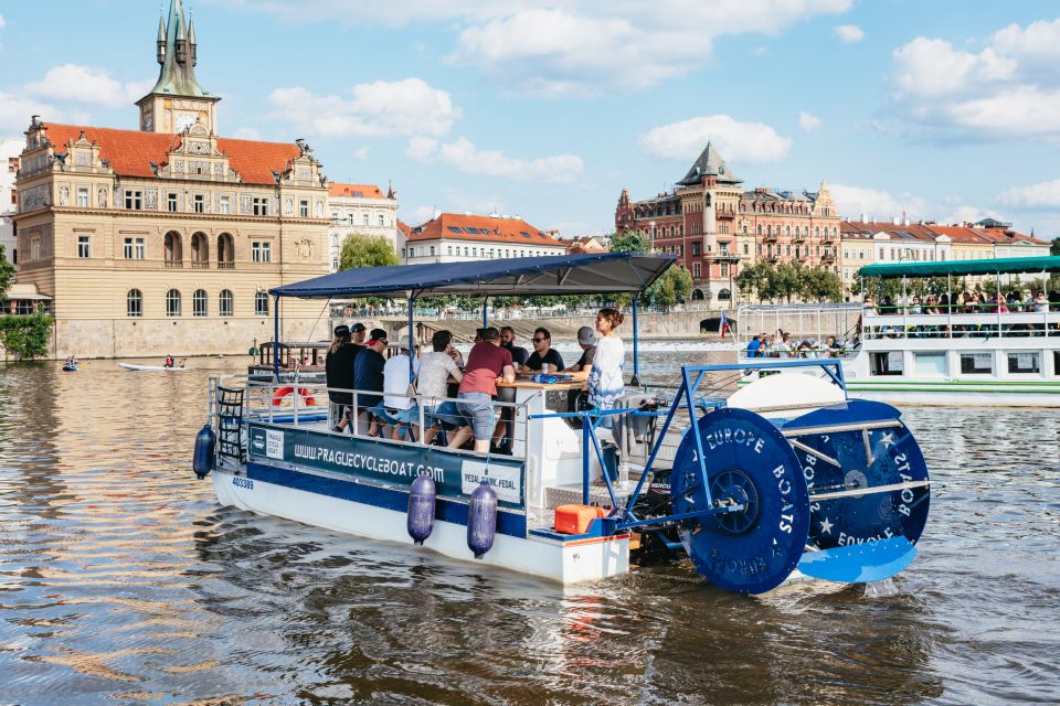 Prague: Swimming Beer Bike on A Cycle Boat - Common questions