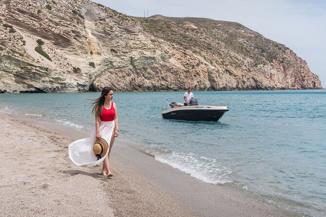 Private ELDORIS Boat Rental in Milos Agia Kiriaki GREECE - Background